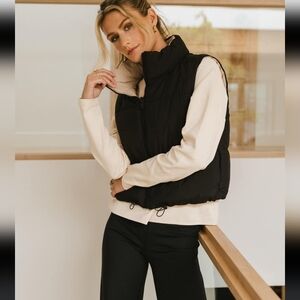 BOHME Reversible Puffer Crop Vest